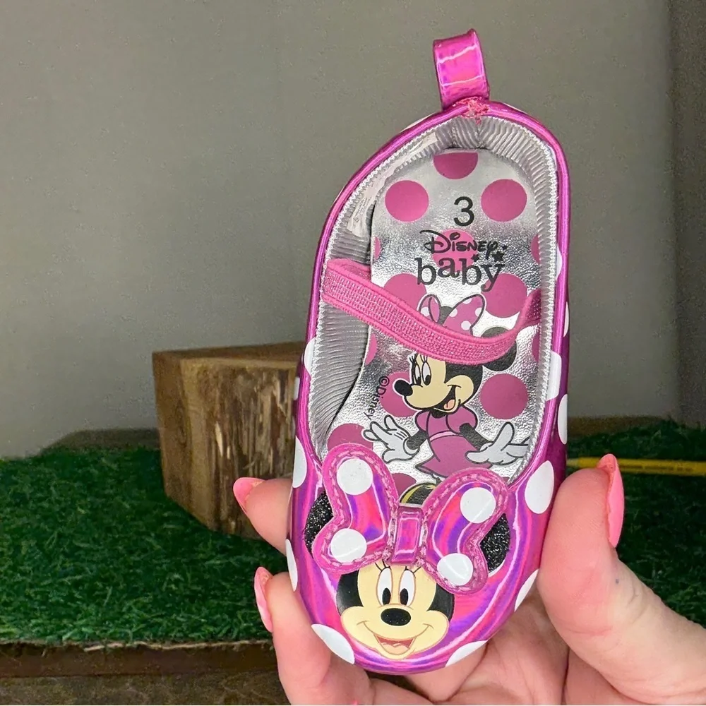 Disney Minnie Mouse Toddler Pink Shoes 3 Size